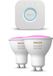 Philips Hue Starterspakket - GU10 - met 2 Spotjes - Wit en Gekleurd Licht - Incl. 1 Hue Bridge