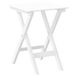 Table d'appoint pliable bois peuplier massif blanc