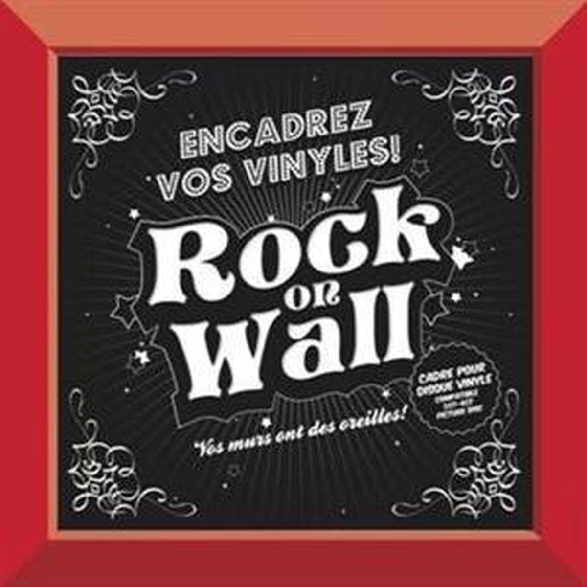 Rock On Wall VINYL LP LIJST ROOD KUNSTSTOF