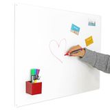 KalaMitica - Magnetisch wandbord - beschrijfbaar en afwasbaar met krijt - 74 x 57 cm (ruw wit)