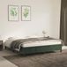 Maison Exclusive - Cadre de lit sans matelas, vert foncé, 180x200 cm, velours