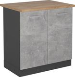 Vicco R-Line Wastafelkast – 80 cm, WB Eik Beton