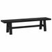 vidaXL Banc de salle à manger NOAIN 180 x 41 x 45 cm Bois de pin massif Noir