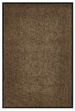 Andiamo Premium Wash & Clean Deurmat - Duurzame Vuilvangmat Voor Huisingang - Binnen of Overdekte Buitenruimte - Absorberende Mat 40 x 60 cm Bruin