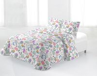 Miracle Home. Bouti-sprei, 100% geborstelde microvezel, licht en ademend, pastelkleuren, Ultras, 180 x 265 cm, bed 90 cm