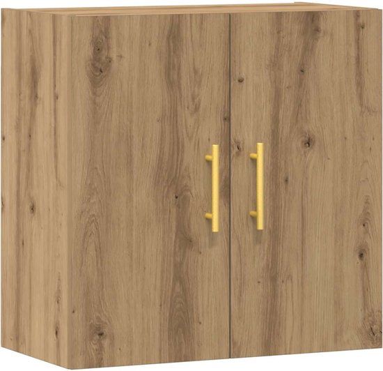 vidaXL Wandkast 60x31x60 cm bewerkt hout artisanaal eikenkleurig