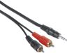 Hama Audiokabel 5m 3,5 mm jackplug - 2 RCA-pluggen
