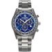 Roamer Helios Power 973981 44 45 20 Montre pour homme, en acier inoxydable, 43,5 mm, bracelet en acier inoxydable, argent, 10 bar, cadran bleu, affichage de la date