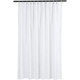Amazon Basics Douchegordijn, wafelstructuur, 183 x 183 cm, wit/weelderige tuin