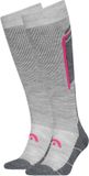 Hoofd HEAD Skisokken Unisex Beginner Logo 2-Pack Grey / Raspberry