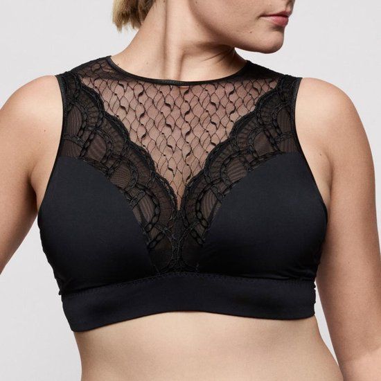 PrimaDonna Naica Bralette Bh zonder Beugel 0163596 Zwart - maat EU 95C / FR 110C