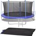 vidaXL Veiligheidsnet voor ronde trampoline 3,66 m Zwart