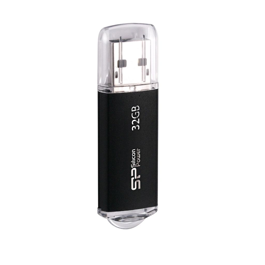 Silicon Power Ultima II I-series USB 2.0 Flash Drive - 32GB - Black
