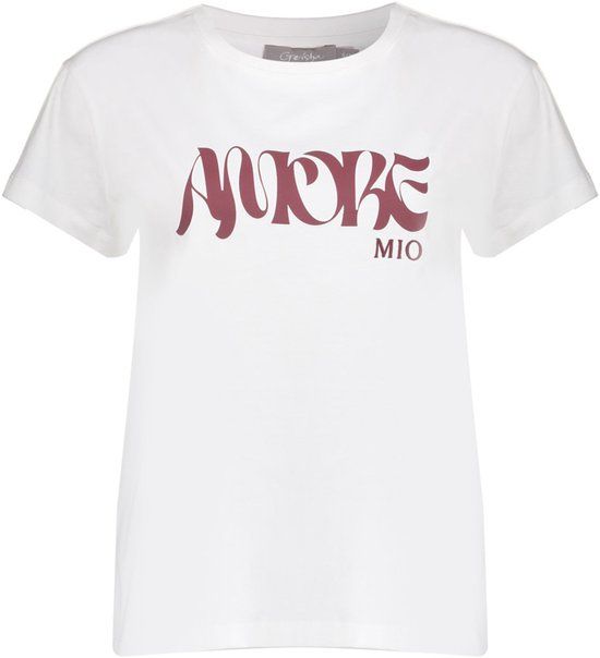 Geisha T-shirt Amore 62353 24 Off White/port Dames Maat L