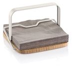 Tescoma 900823 Online servethouder, van hout en metaal, met servettenhouder, 19,5 x 19 cm