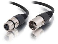 C2G/Cables to Go 40059 Pro-Audio XLR Mannelijke naar XLR Vrouwelijke Kabel (6 Voet, Zwart)