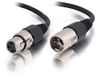 C2G/Cables to Go 40059 Pro-Audio XLR Mannelijke naar XLR Vrouwelijke Kabel (6 Voet, Zwart)
