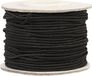Merkloos Rol zwart elastiek - 1 mm x 20 meter