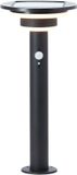 Brilliant Garvina Buiten Sokkellamp Hoogte 45 cm LED 3W Solar 430 lm 3000K IP44 Zwart