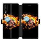 Beschermhoes Wiko Beschermhoes voor Wiko View 4 / View 4 Lite Manga Naruto, leer, zwart