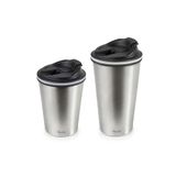 IBILI Thermobeker, Satin, 280 ml, roestvrij staal, dubbele wand, herbruikbaar, koffiebeker