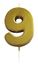 Ciao, Gouden cijferkaars 9 (6 cm), 21449