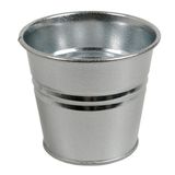 Pot de fleur, zinc, naturel, Ø 17 cm