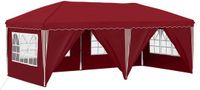 vidaXL Pop-up Feesttent Bordeauxrood 575 x 288 x 245 cm