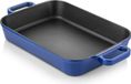 Platine platte schaal - 22 x 30 cm - 2,65 liter - Fonte - 4 lagen émail coating