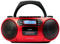 Aiwa BBTC-550RD - Draagbare CD-speler - Bluetooth - USB - Rood/Zwart