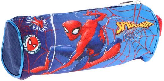Spider-Man Etui - Pennenetui voor Kind - Blauw - Kunststof - Rechthoek