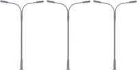 Faller - 1/87 LED-LANTAARNPAAL 2 ARMEN KOUD WIT 3 ST.