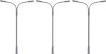 Faller - 1/87 LED-LANTAARNPAAL 2 ARMEN KOUD WIT 3 ST.