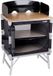Brunner Azabache Cube Campingkeuken 65 x 45 x 58/81 cm Aluminium frame Bamboe werkblad Zwart