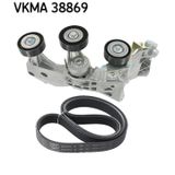 SKF Kit de courroies trapézoïdales à nervures Vkma 38869 Mercedes-benz