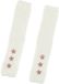 Allecto - Gants sans doigts en tricot - Laine - Blanc - Taille 4