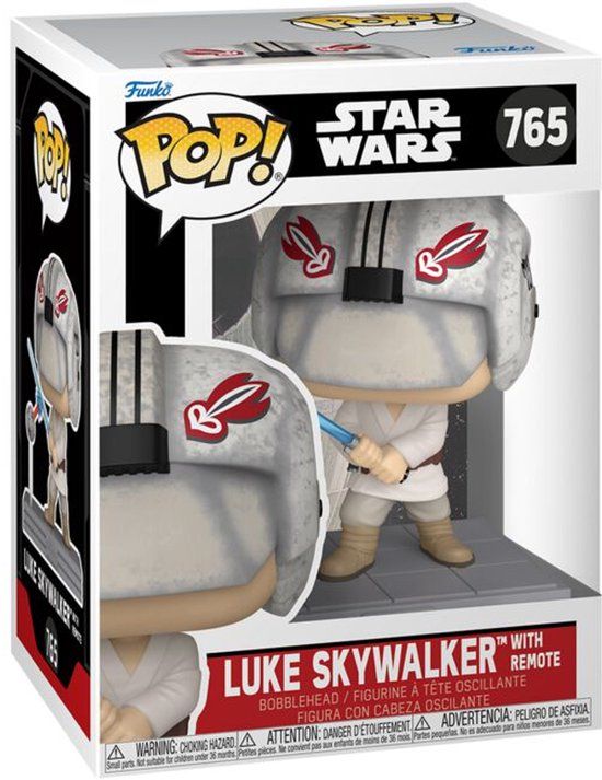 Funko Star Wars Luke Skywalker with Remote vinylfiguur 765 Unisex Funko Pop! - Neutraal - Standard
