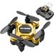 Mini Drone Pliable Portable Avion avec Altitude Fixe et Caméra 4K 2 Batteries Durée de vie de la batterie : 10 min Or