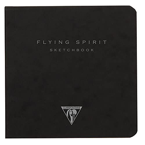 Clairefontaine Flying Spirit 975806C Schetsschrift (10,5 x 10,5 cm, 50 vellen, 90 g, ivoorkleurig papier)