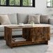 Prolenta Maison Exclusive - Salontafel, gerookt eikenhout, 90 x 50 x 40 cm, houtvezelplaat