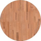 vidaXL Tafelblad rond Ø60x2,5 cm massief beukenhout