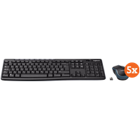 Logitech MK270 Draadloos Toetsenbord en Muis QWERTY - 5 Stuks
