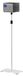 Support de projecteur - Pied de projecteur au sol - Hauteur 94-125 cm - Blanc - Rotation 360 degrés - Max 3 kg