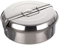 Ilsa 524 picknickbox, rond, roestvrij staal, 24 cm, zilverkleurig