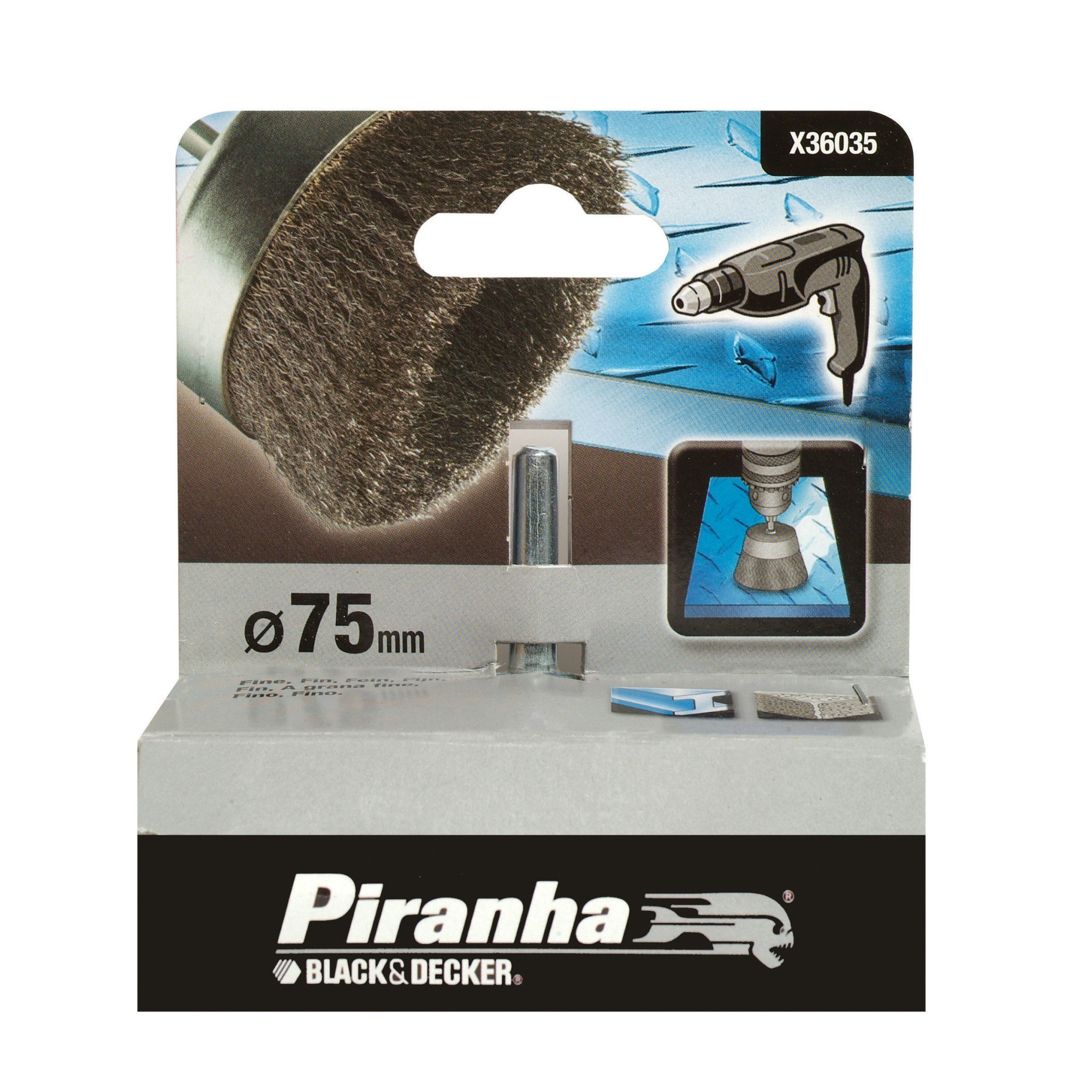 Piranha komstaaldraadborstel 75 mm X36035