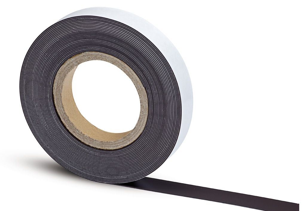 Maul 6157609 Magnetische Strip - Zwart/Wit - 2,5 cm