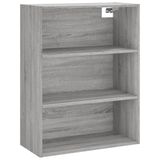 VidaXL Hoge kast, grijs Sonoma, 69,5 x 34 x 180 cm, houtvezel