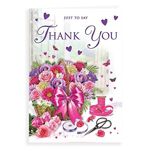 Traditionele bedankkaart bedankt - 9 x 6 inch - Regal Publishing