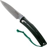 Mcusta MC-193C Friction Folder - Bois Noir-Vert - Couteau Homme