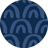 Bonateks Ronde digitaal bedrukte muismat, antislip onderkant, voor kantoor en thuis, diameter: 22 cm